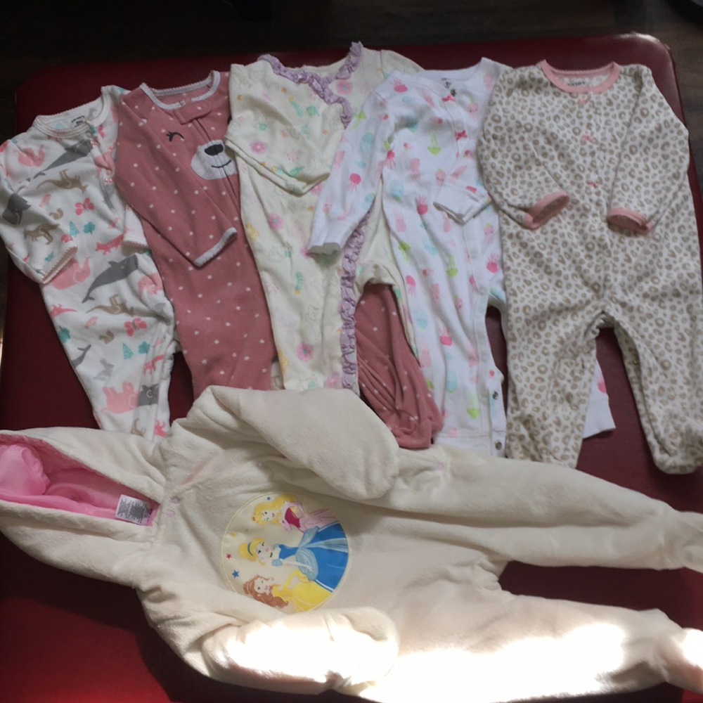🦄9 month Girl Bundle sleepers Perfect for Fall!🐣